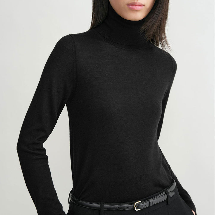 Fine turtleneck black