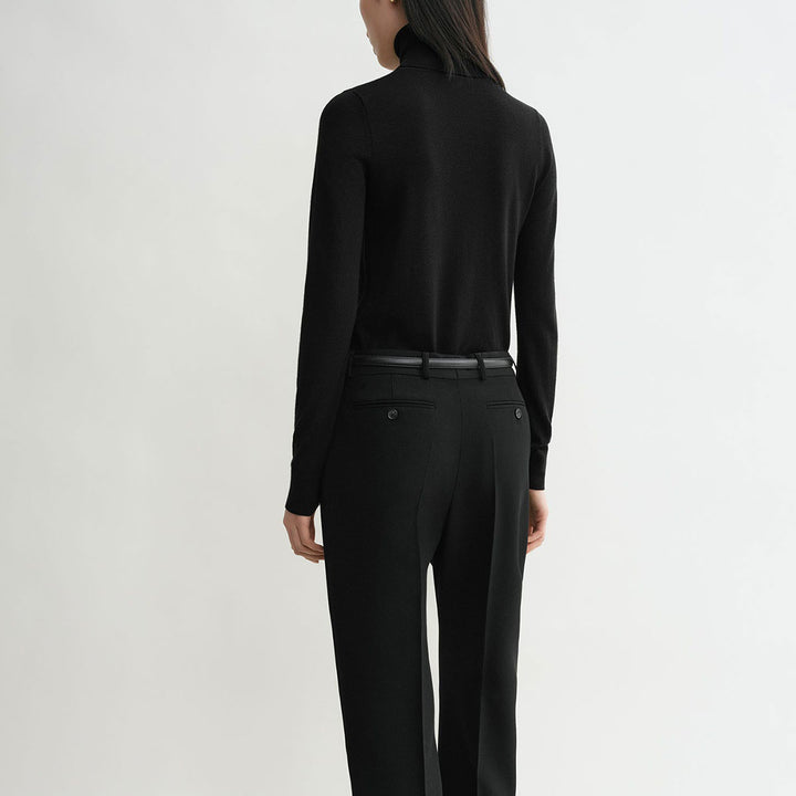 FINE TURTLENECK BLACK