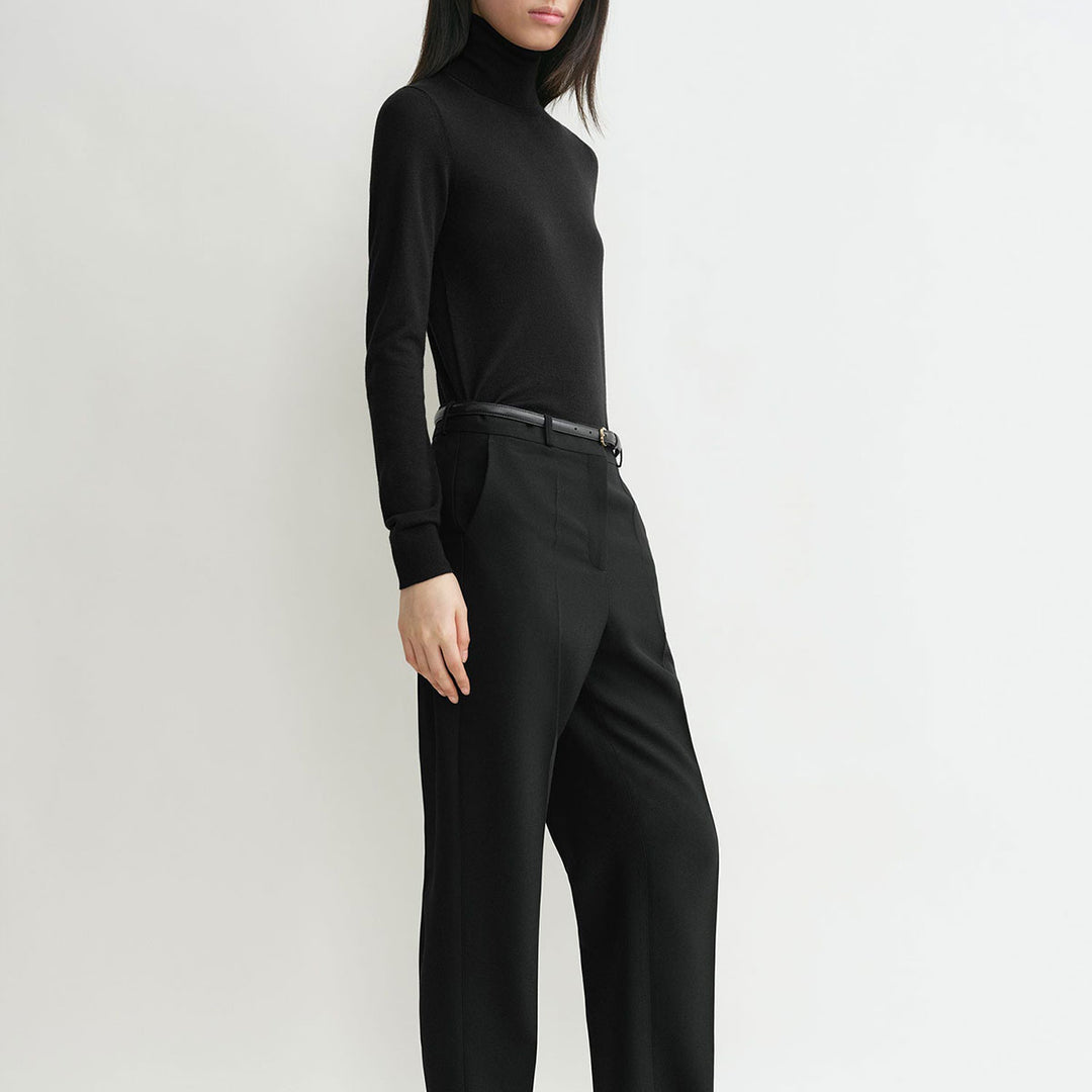 FINE TURTLENECK BLACK