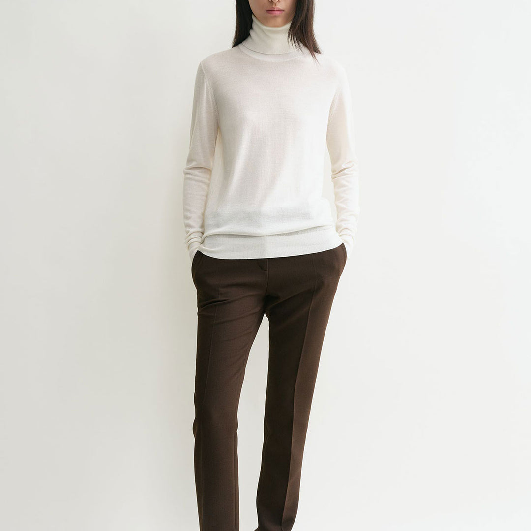 Fine turtleneck off White