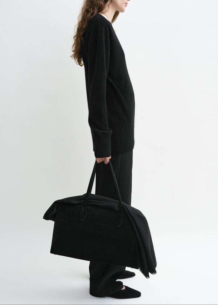 Cashmere V-neck knit black
