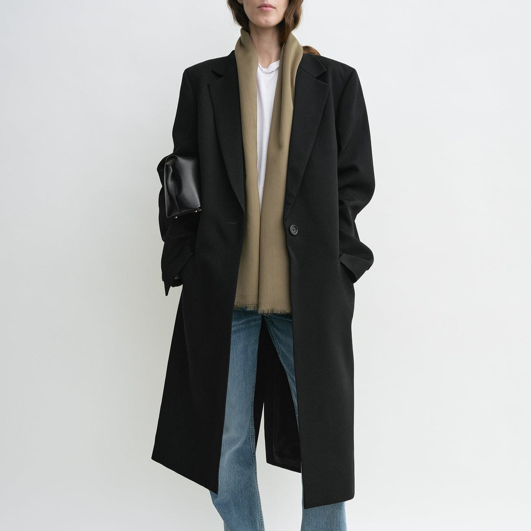 Light wool scarf hazel