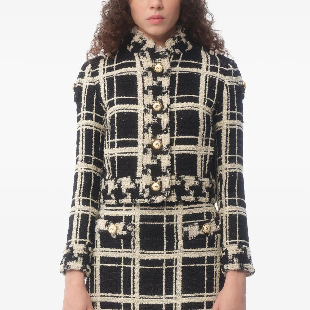 Valentino - チェックツイードジャケット