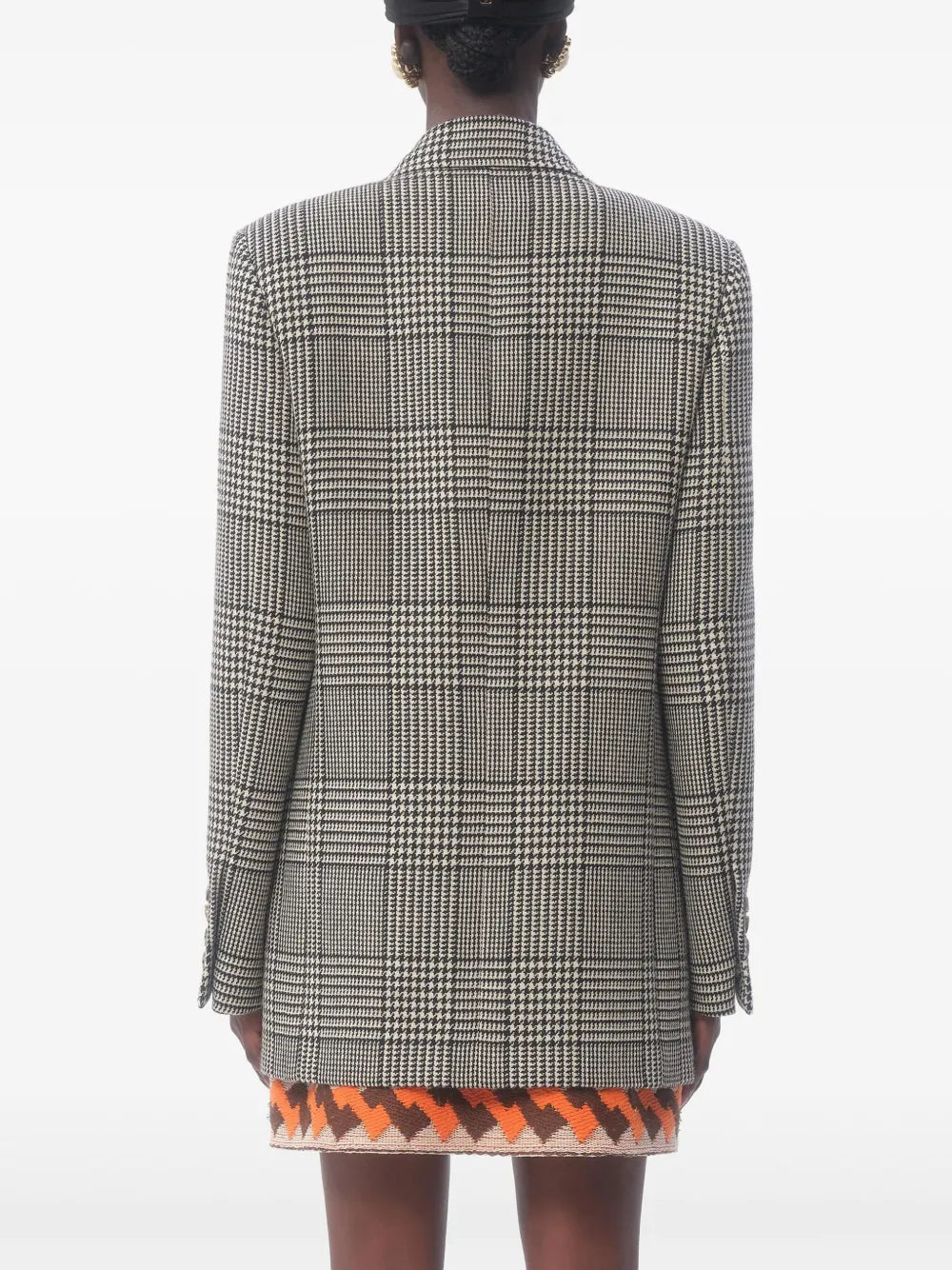 Valentino - チェック バージンウール ツイード ブレザー