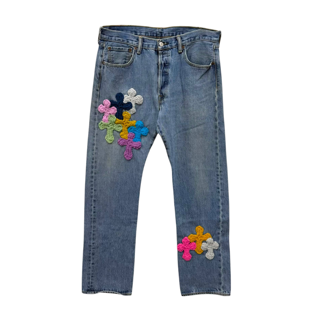 "Y.A.R.N." 3D Cross Pants【D】