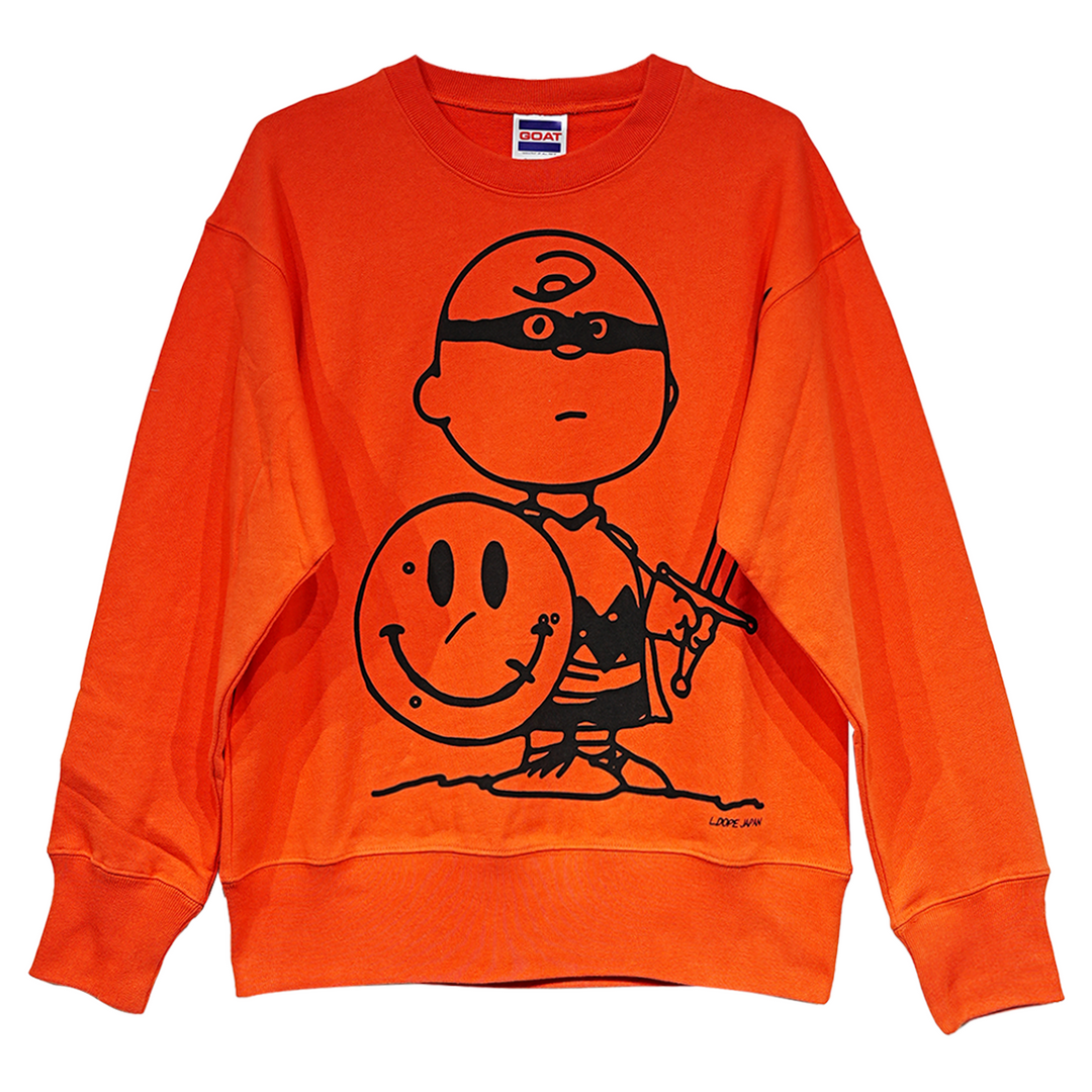 JIMMY CAUTY - L.DOPE JAPAN x Jimmy Cauty "Smiley Brown"（スウェットシャツ）