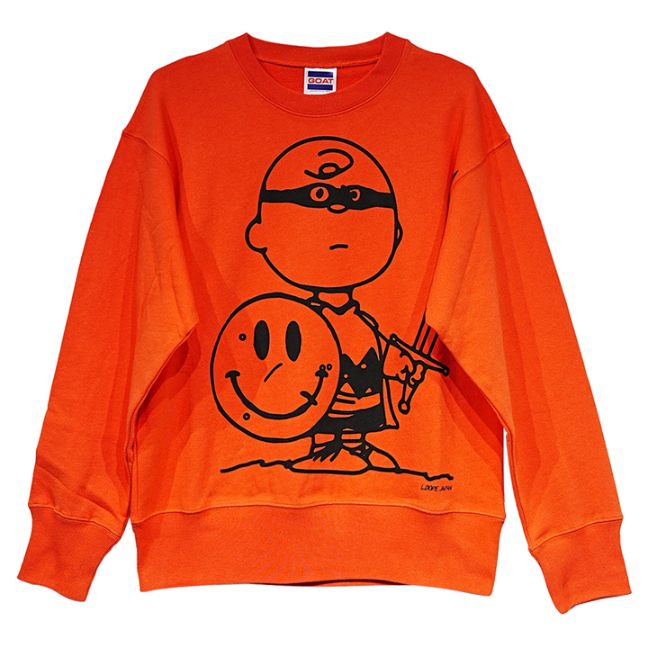 JIMMY CAUTY - L.DOPE JAPAN x Jimmy Cauty "Smiley Brown"（スウェットシャツ）