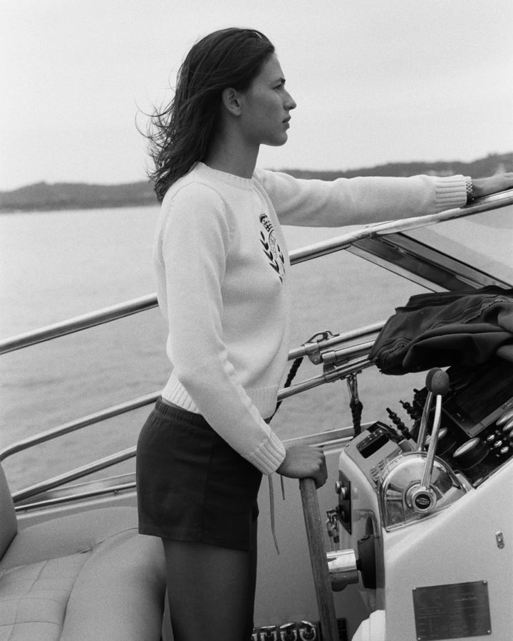 NY Crest Knitted Sweater
