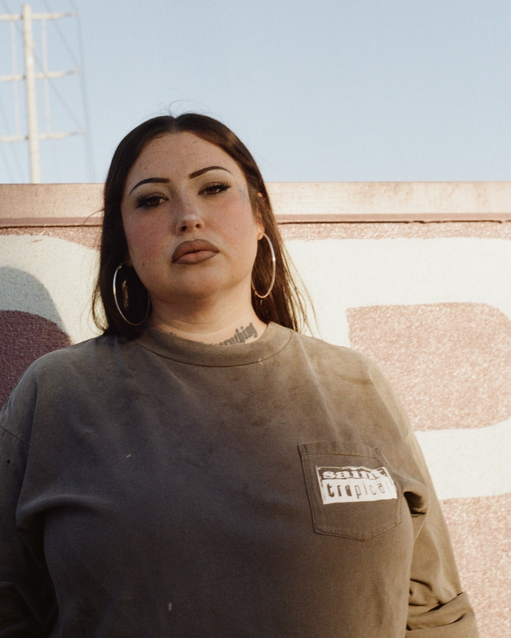 SAINT Mxxxxxx | TC_LS T-SHIRT/COFFEE Long Sleeve T-Shirt