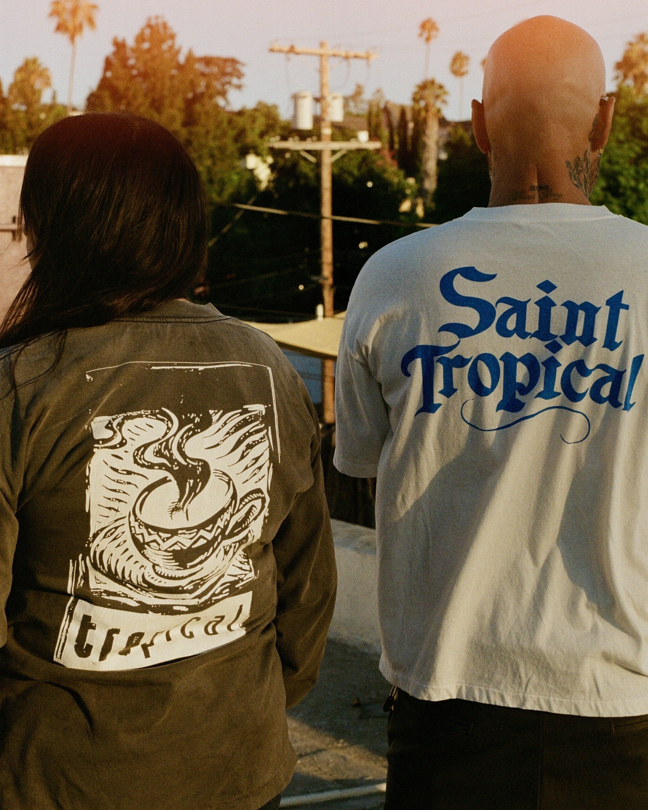 SAINT Mxxxxxx | TC_LS T-SHIRT/COFFEE Long Sleeve T-Shirt