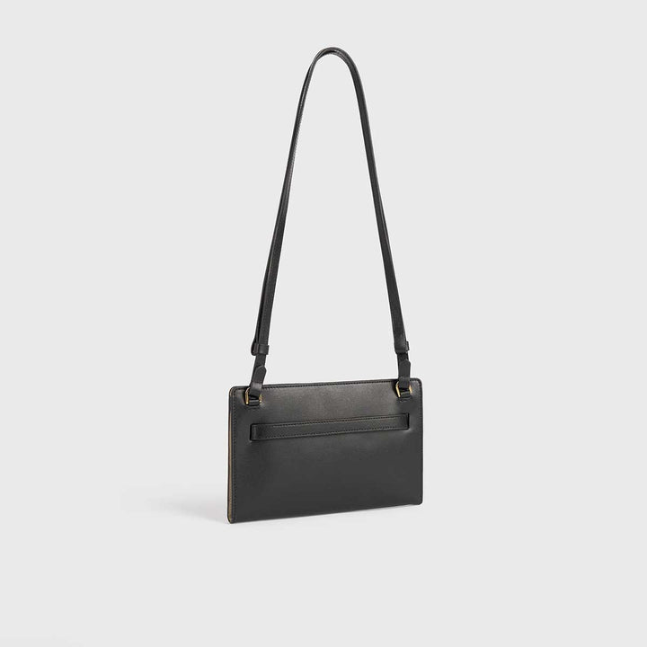 Belted leather crossbody