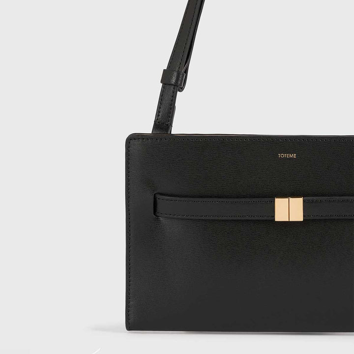 Belted leather crossbody