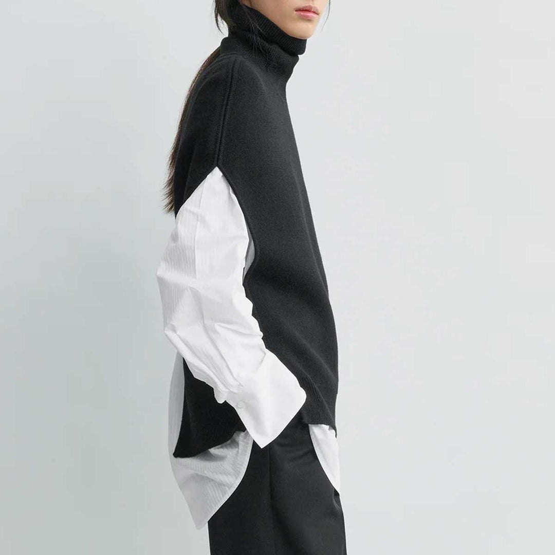 Double-knit cape knit