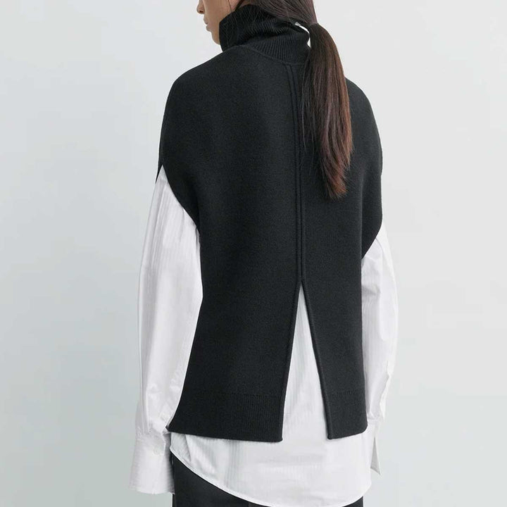 Double-knit cape knit