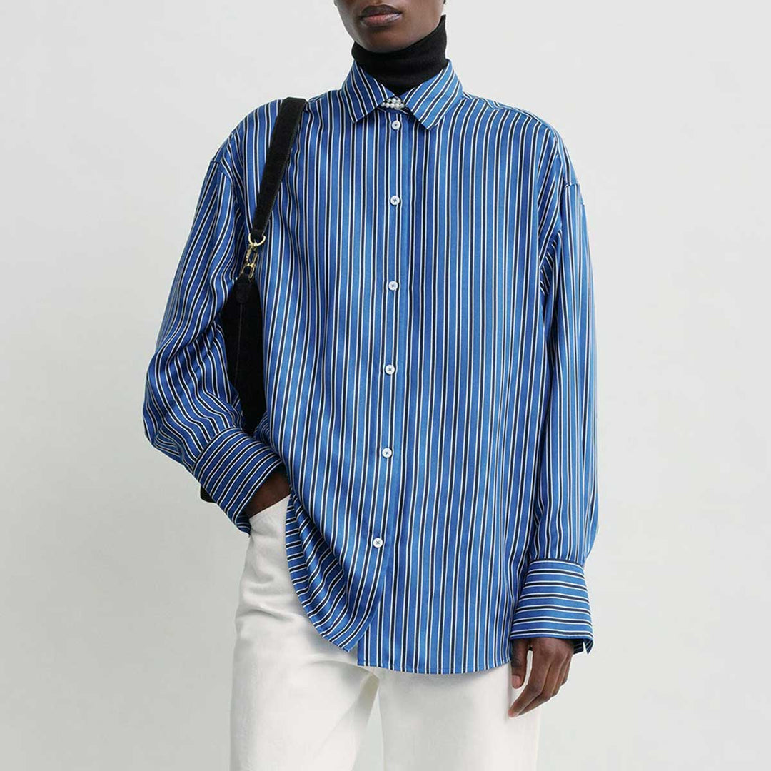 Oversized striped shirt
