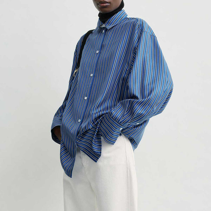 Oversized striped shirt