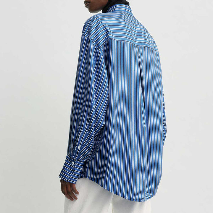 Oversized striped shirt