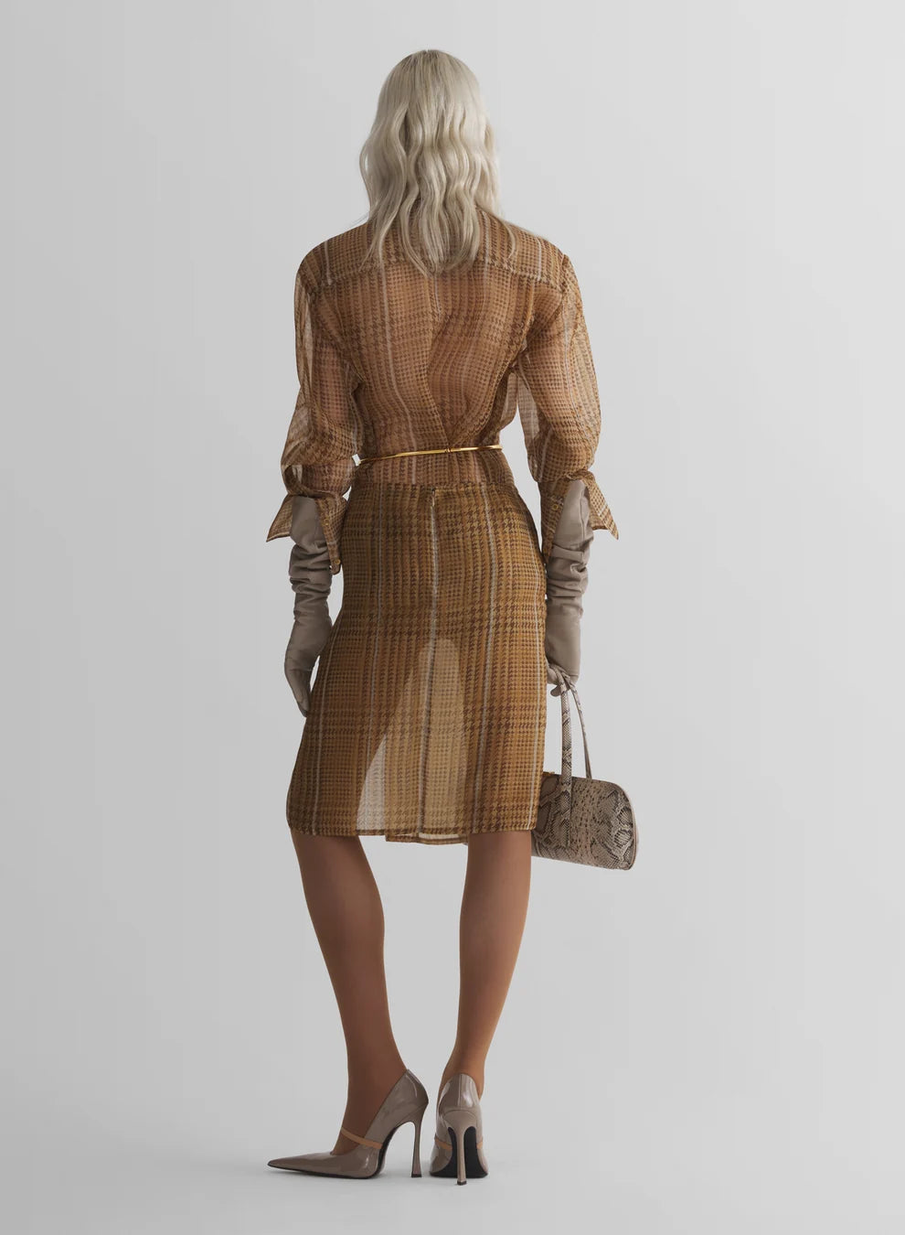Sheer organza shirt