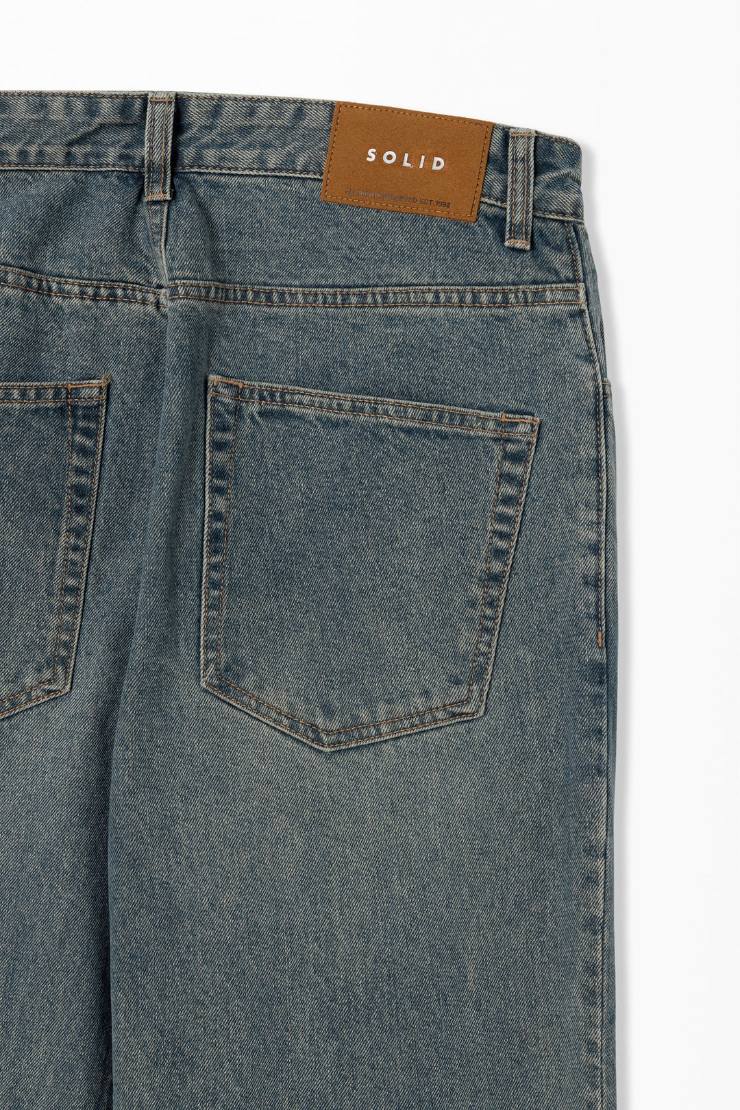 Blue Slim Bootcut Denim Pants
