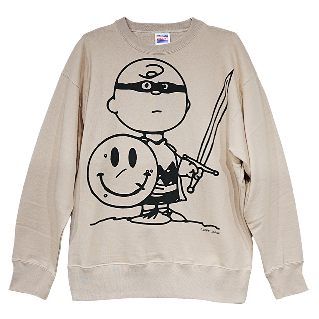 JIMMY CAUTY - L.DOPE JAPAN x Jimmy Cauty "Smiley Brown"（スウェットシャツ）