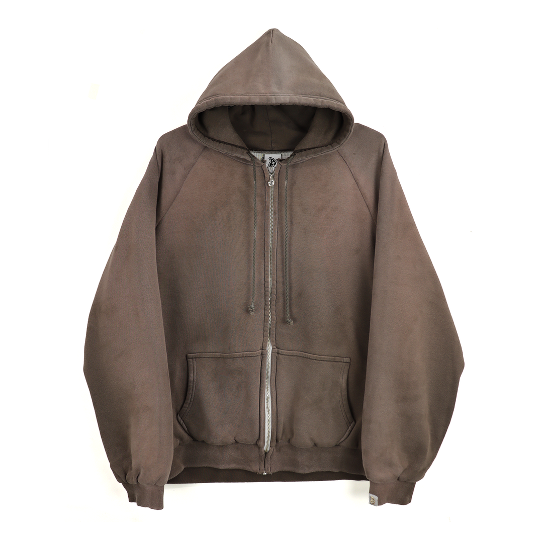 THE WORLD IS YOURS - Double face paisley zip hoodie