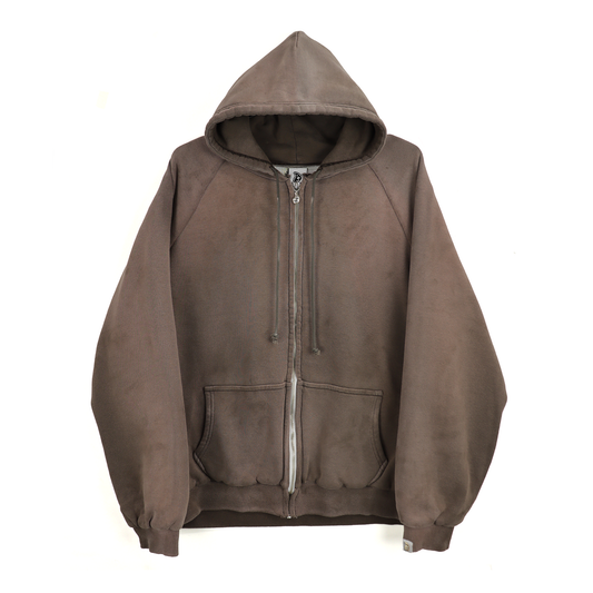 THE WORLD IS YOURS - Double face paisley zip hoodie