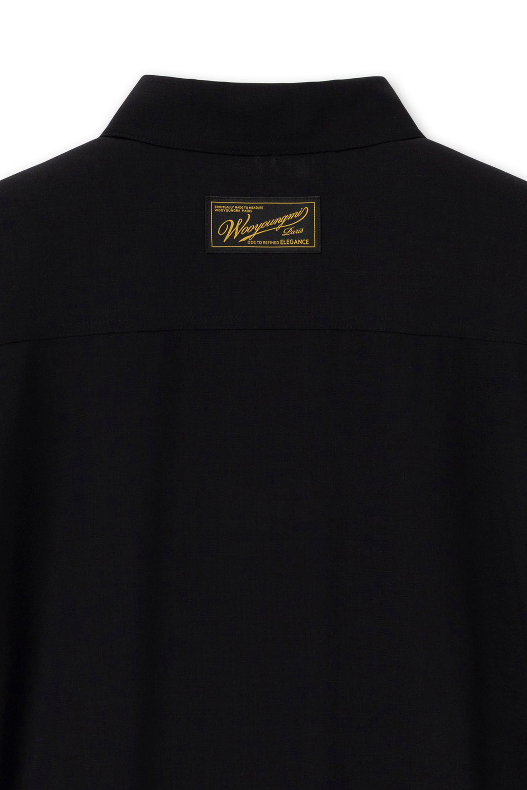 Black Sheer Wool Shirt
