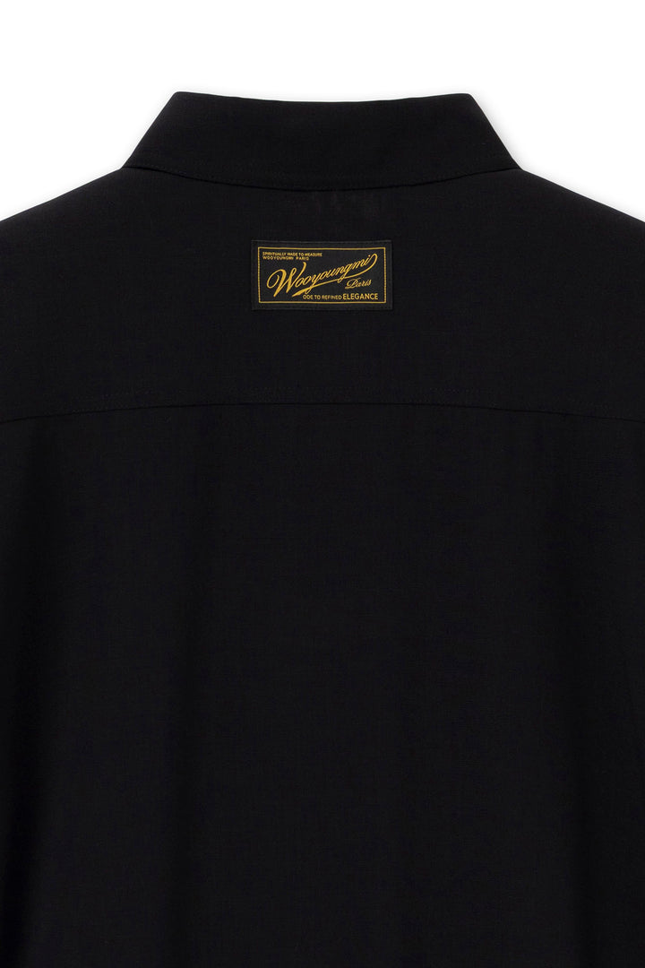 Black Sheer Wool Shirt