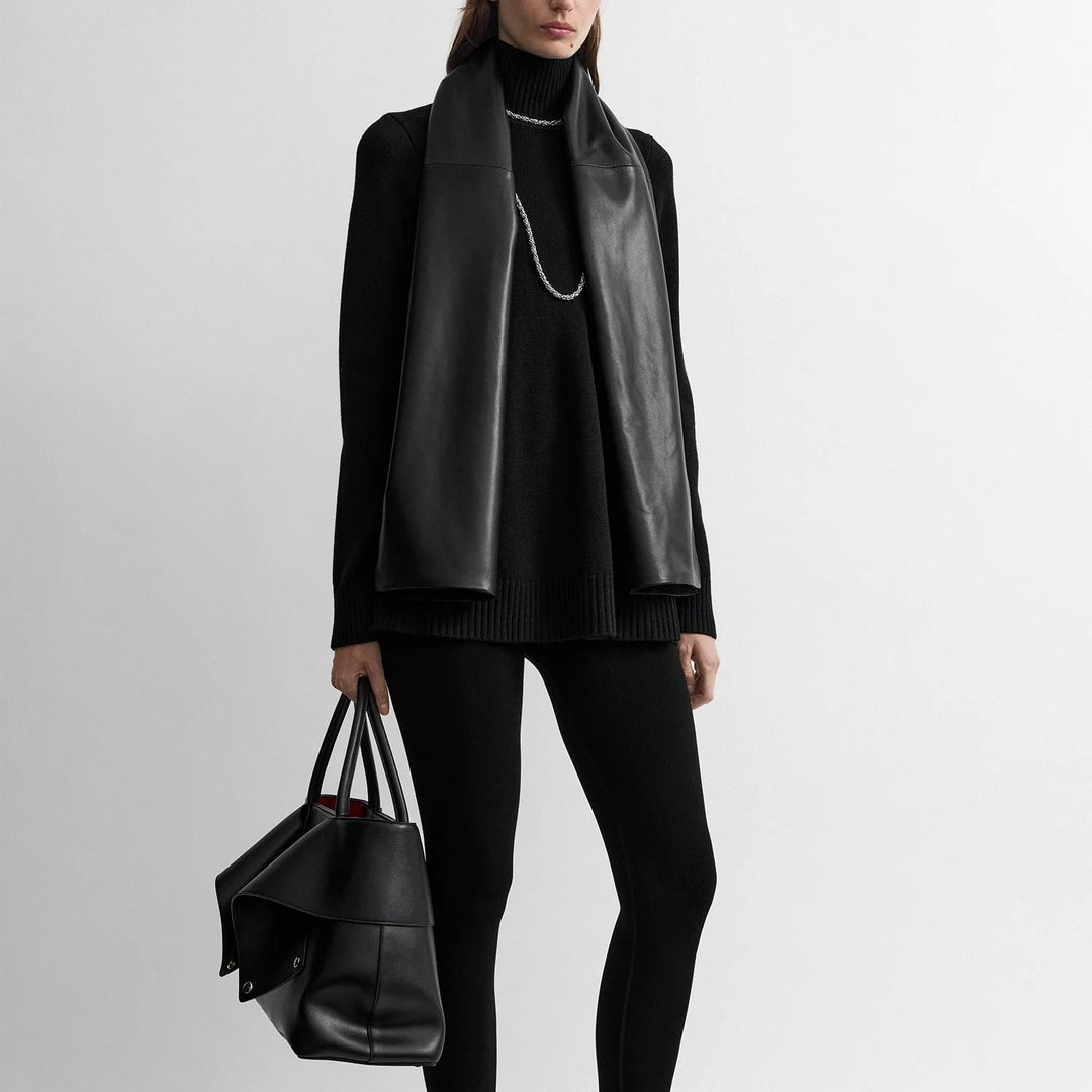 Wool turtleneck top