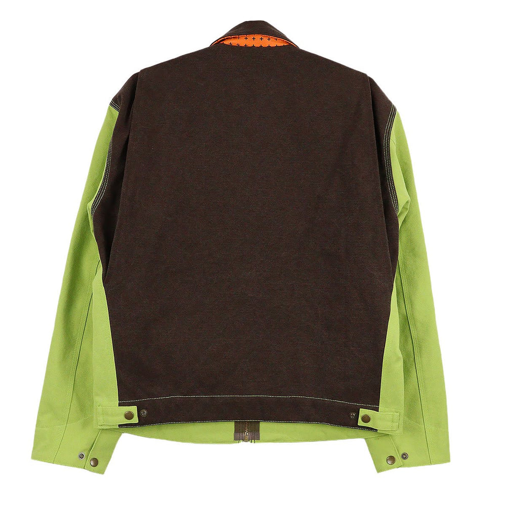 THE WORLD IS YOURS - Color Block Work Jacket