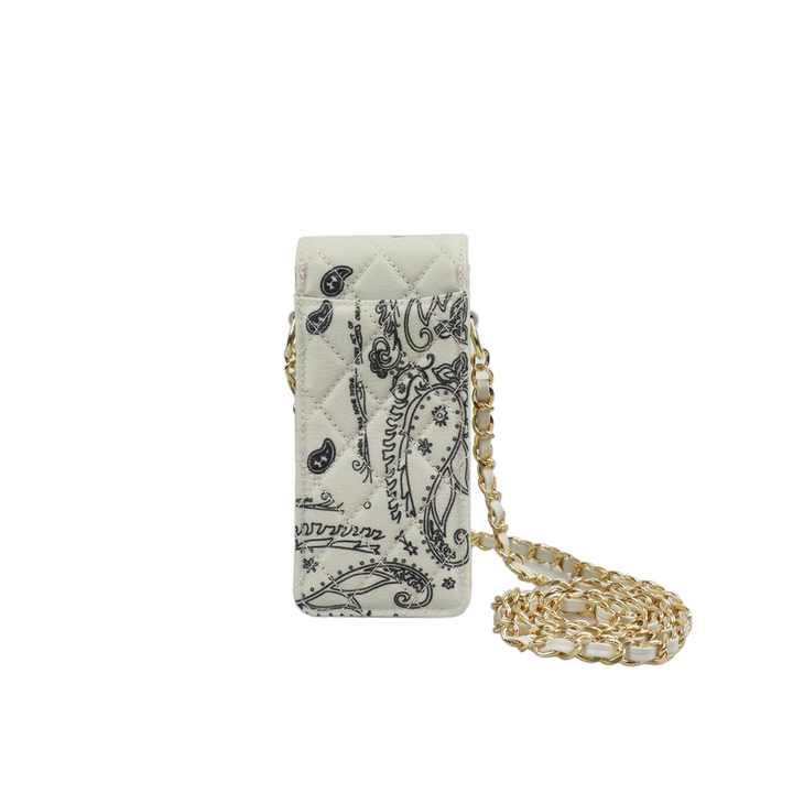 Paisley Quilting Mini Pouch (GOLD/SHORT)