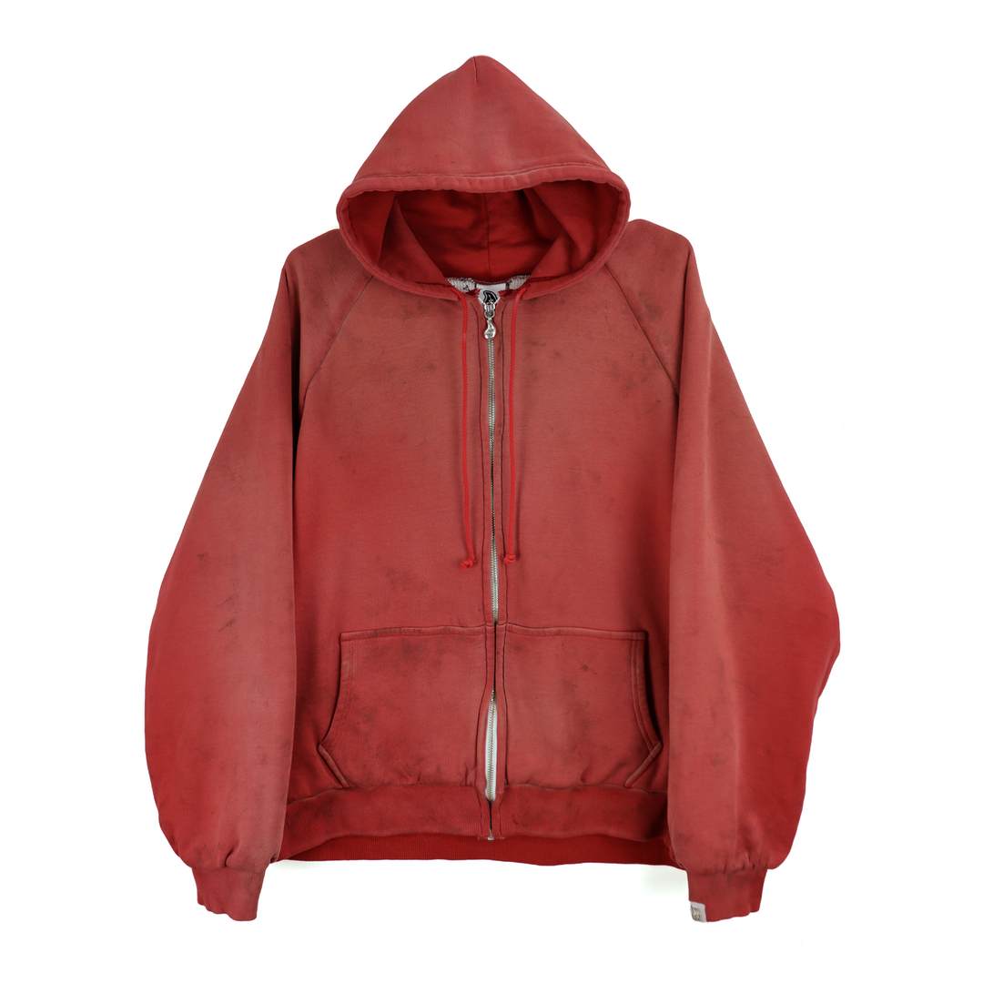 THE WORLD IS YOURS - Double face paisley zip hoodie