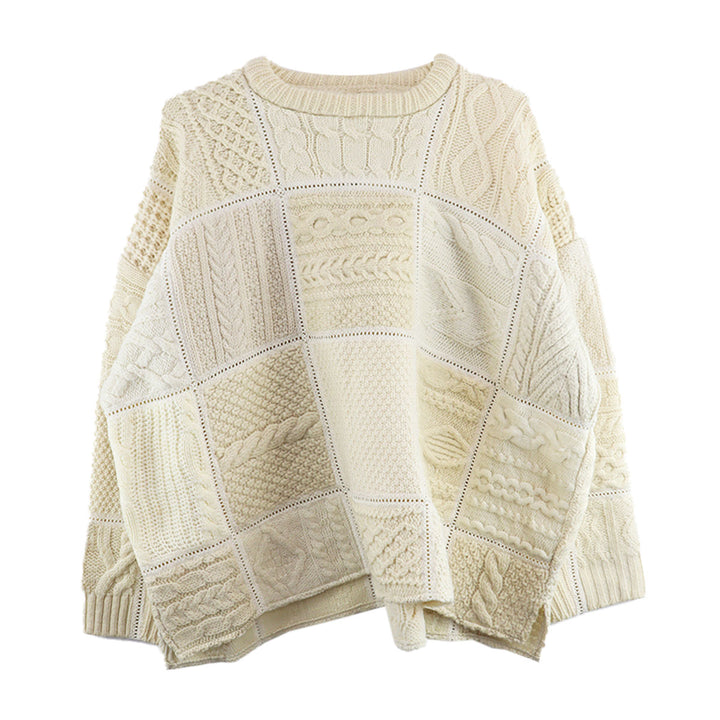 PATCHWORK FISHERMAN KNIT