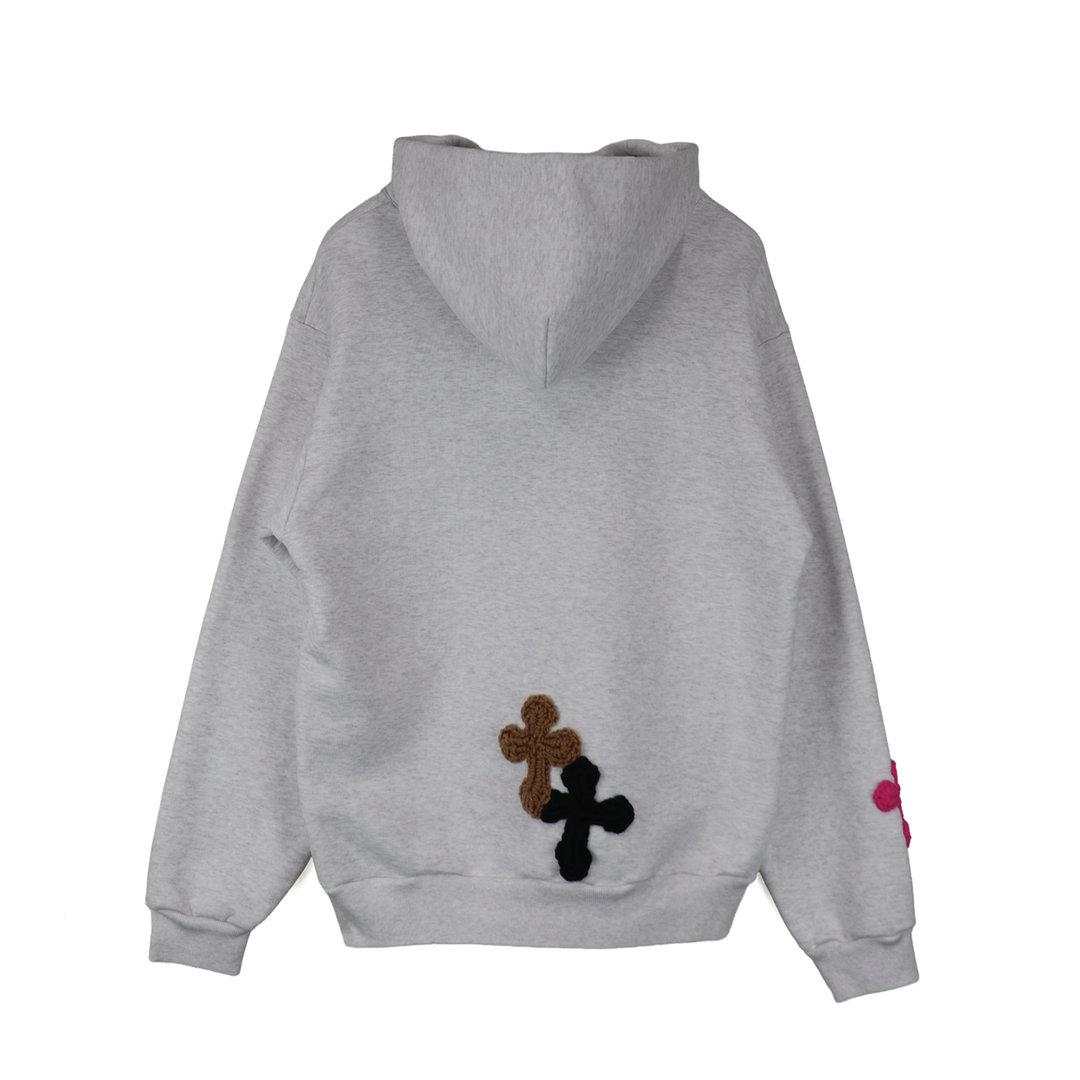 Y.A.R.N 3D Cross Logo sweat hoodie