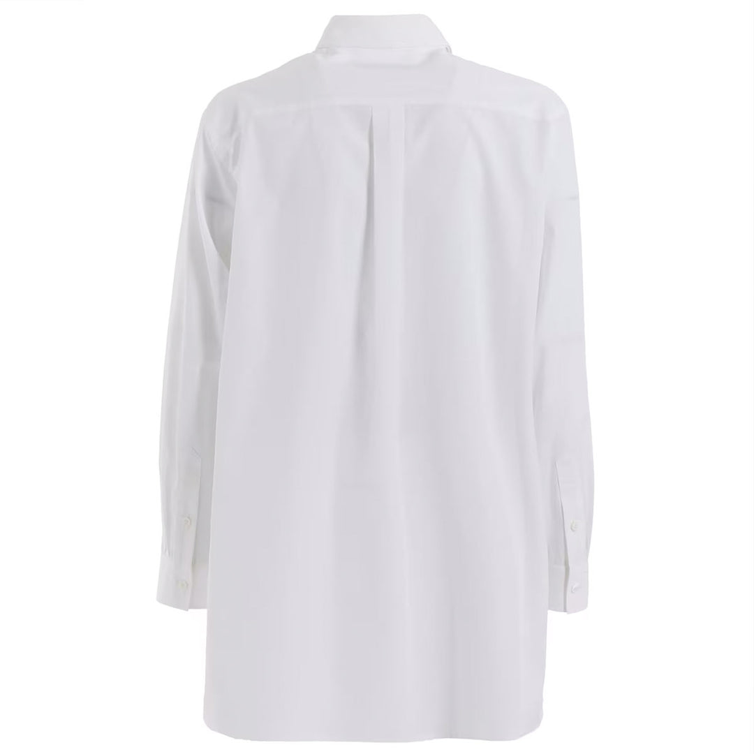 OVERSIZED SILHOUETTE SHIRT IN BROAD AND CELLULOSE TWO FLOWERS