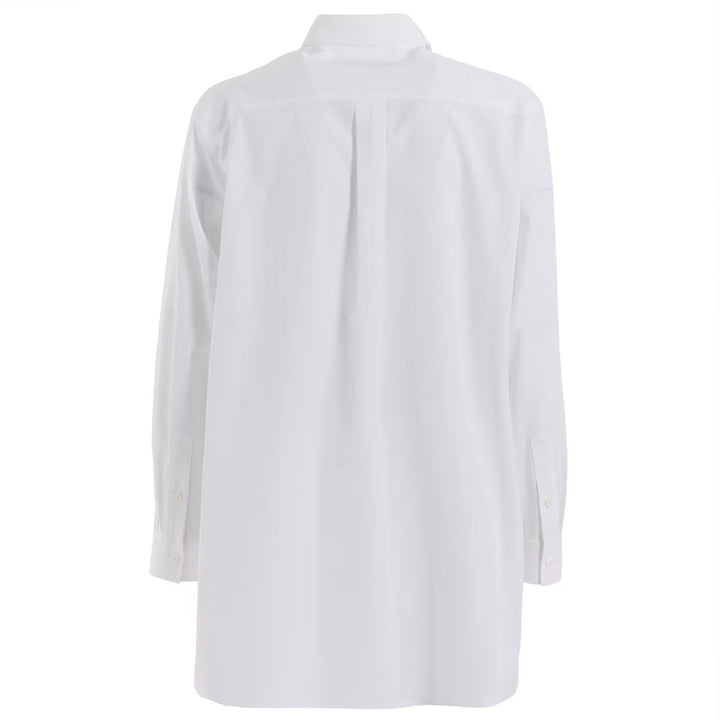OVERSIZED SILHOUETTE SHIRT IN BROAD AND CELLULOSE TWO FLOWERS