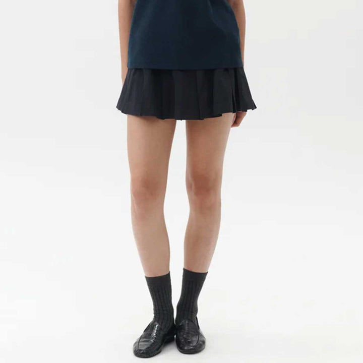 Pleated Mini Skirt