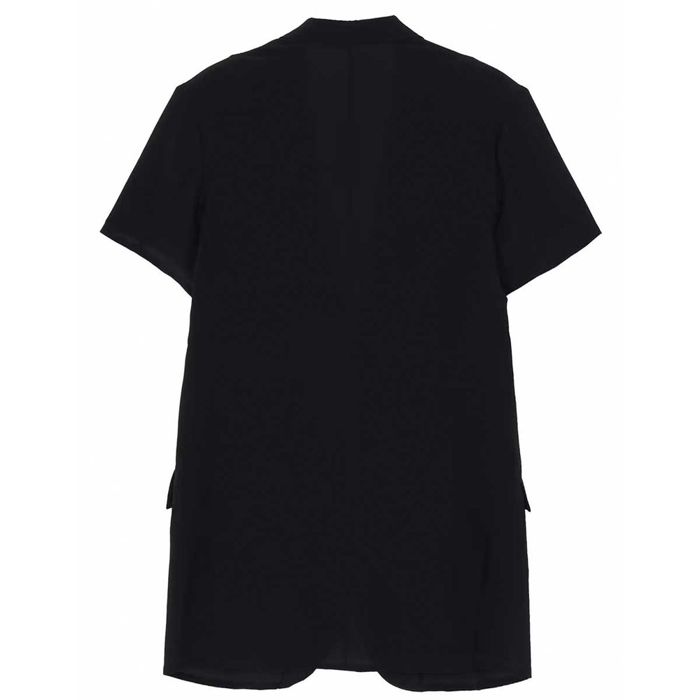 Yohji Yamamoto - CREPE DE CHINE 2 BUTTONS SHORT SLEEVE JACKET