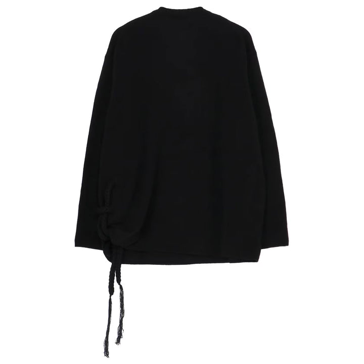 Yohji Yamamoto - 7G1P PLAIN STITCH WITH STRING STRING ROUND NECK PO