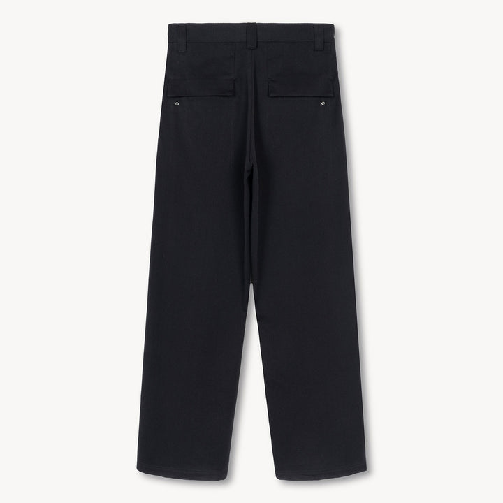 Rue Darted Fatigue Pants in Cotton/Silk/Cupro