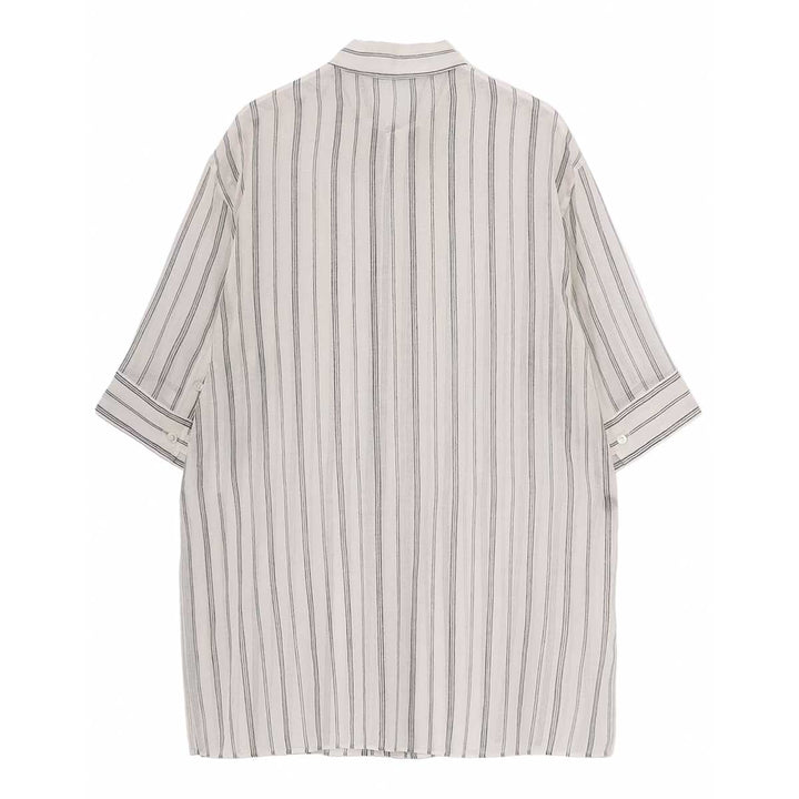 KHADI STRIPE SHORT SLEEVE BLOUSE