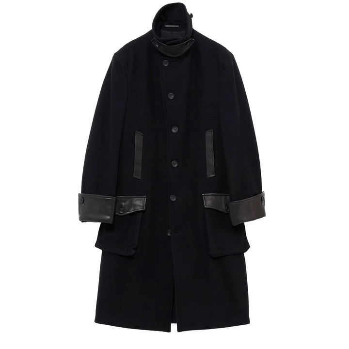 WOOL FLANNEL BELT DETAIL MILITARY 6B JACKET