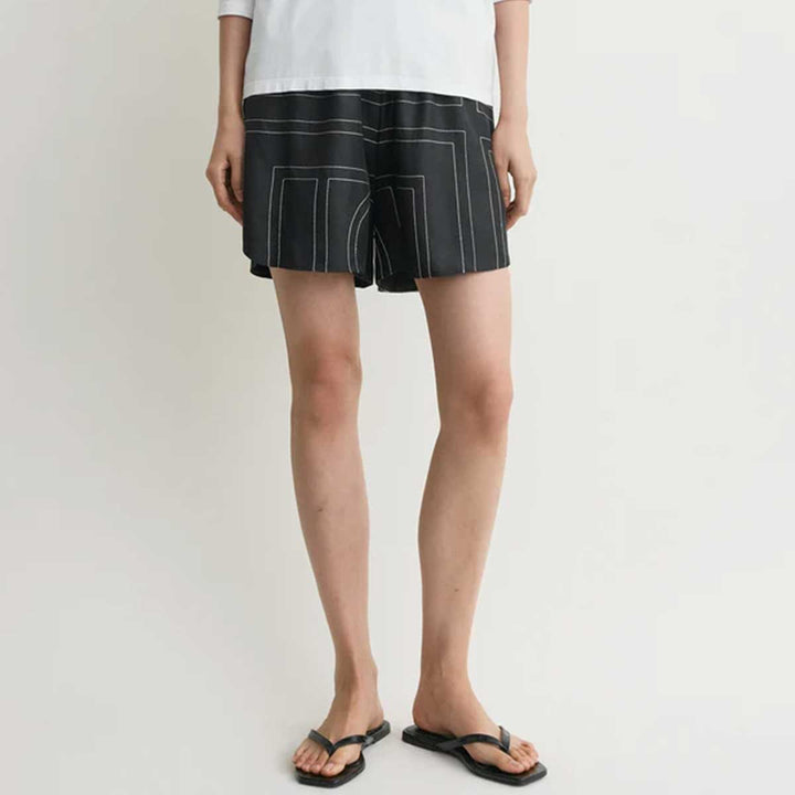 TOTEME - Monogram silk pj shorts