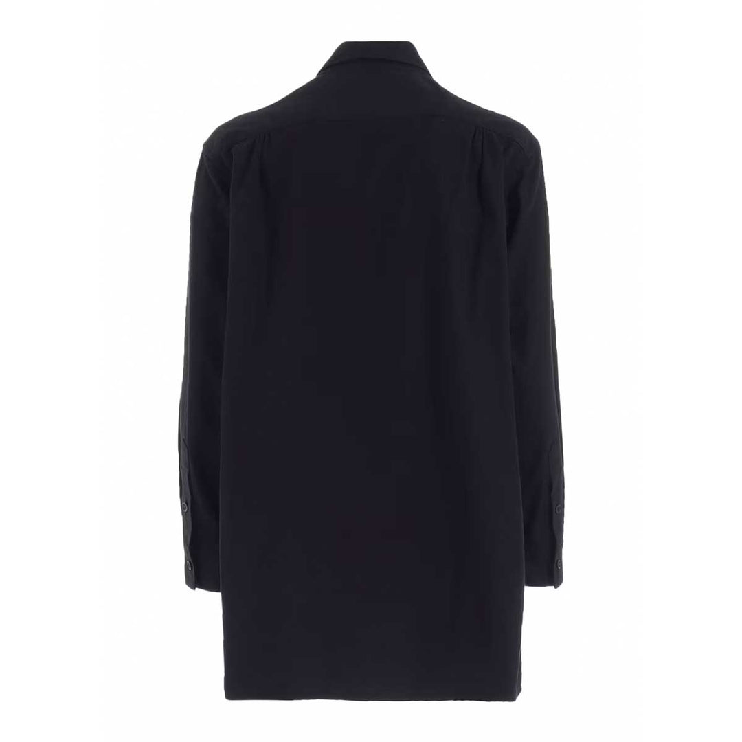 COTTON FLANNEL CHAIN STITCH FRONT ZIP SHIRT