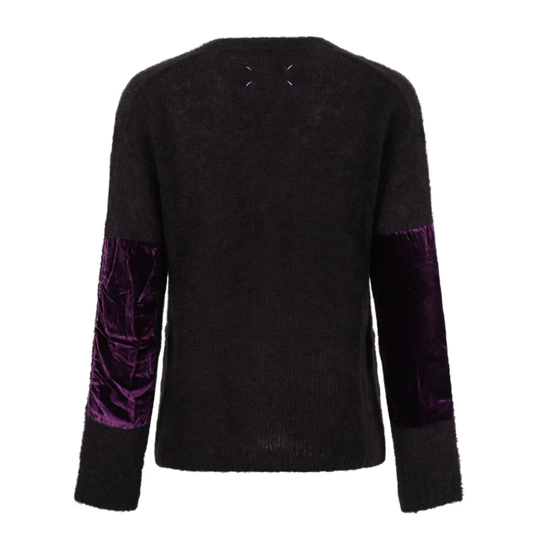 VELVET PATCH CARDIGAN