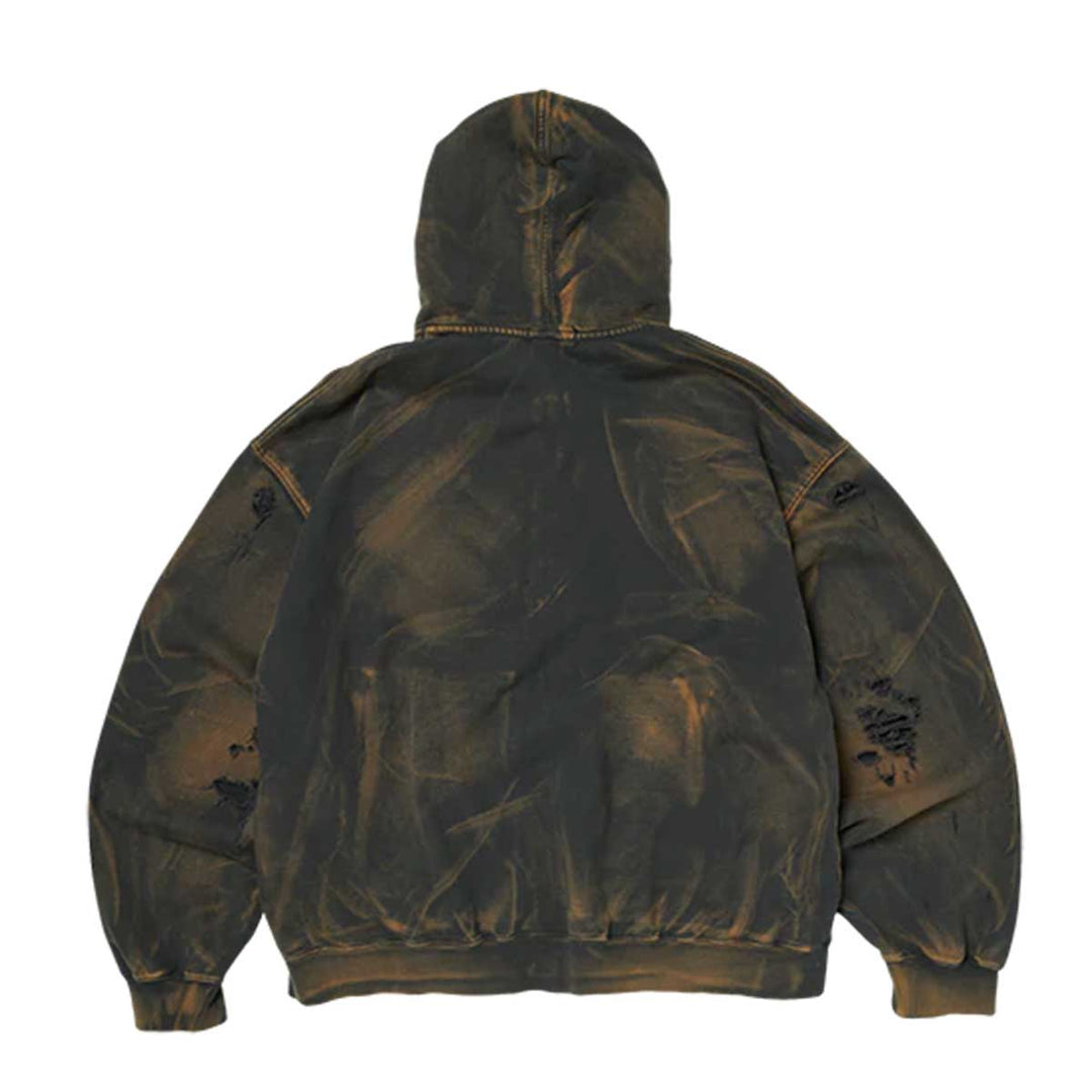 THUG CLUB - TC TWO TONE WASHED ZIP-UP HOODIE