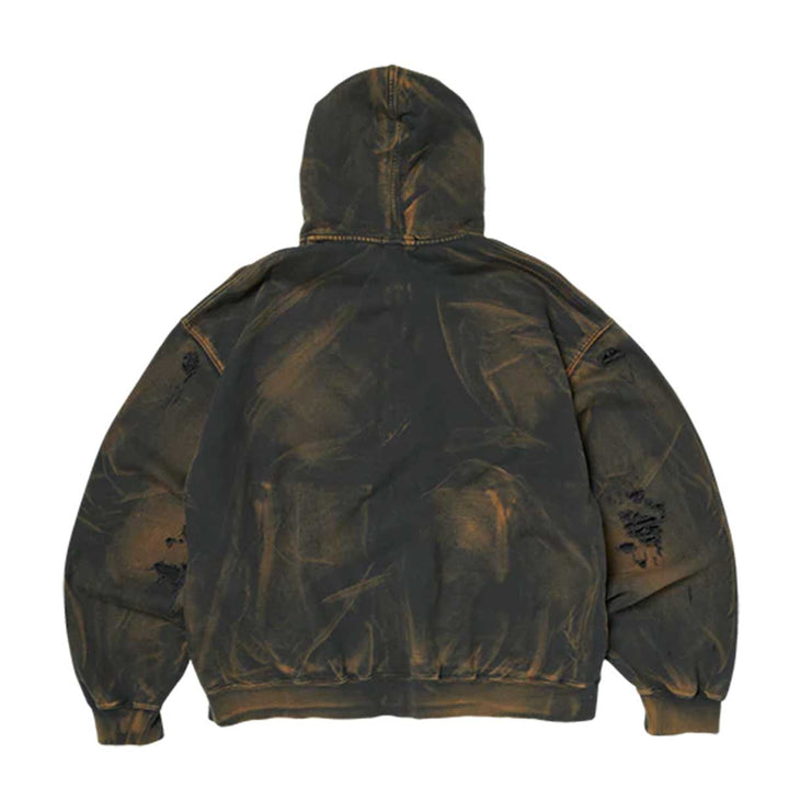THUG CLUB - TC TWO TONE WASHED ZIP-UP HOODIE