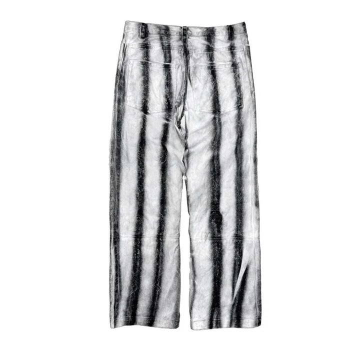 HYACYN - Etteragic Pants White Denim Stripes Black