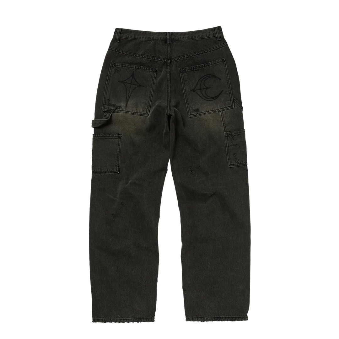 STUDDED KNEE CARPENTER PANTS
