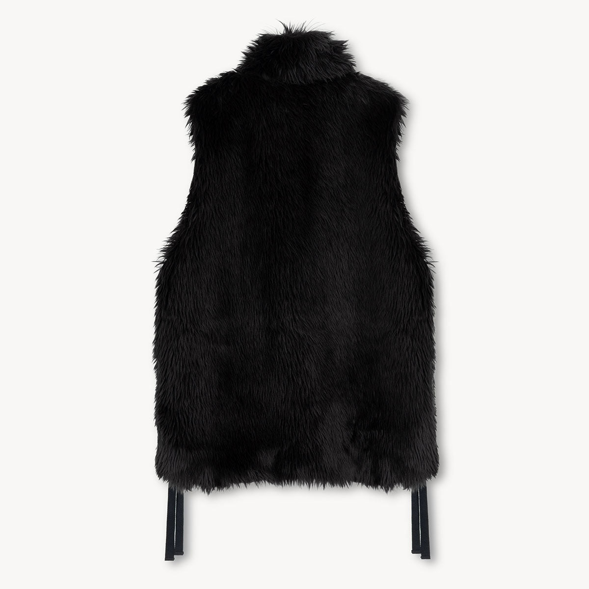 新品　タグ付き　maison maverick ファーフード付きベストダウン　黒 VUJA DE(ヴジャデ) | Mika Fur Vest in Wool Acrylic ファーベスト